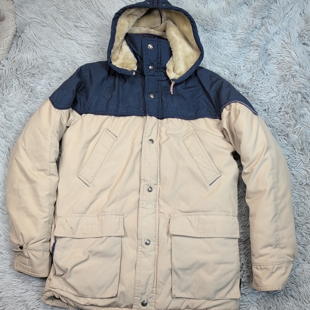 Vintage Pacific Trails Jacket Boys 18 Winter Coat Pockets Removable Hood Zip Up‎